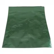 single large shiny green mylarfoil heat seal bag for preservation