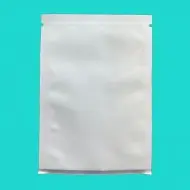 white mylarfoil mini pouch