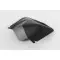 3.125"x 2.75" black custom shaped 3 side seal pouch