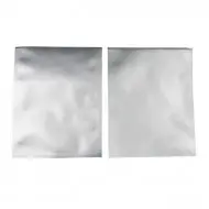 two silver foil heavy duty small pouches with loading lip