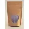 front of empty hear vista kraft mylarfoil stand pouch