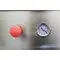 vacuum presusre gage and red emergency stop button