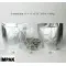Silver Mylar Foil Stand Up Pouch