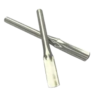 two silver metal nozzles for use in vacuum sealer