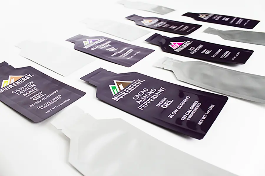 various flavor Muir energy pouches to compare print