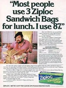 History of Ziploc Bags Ad
