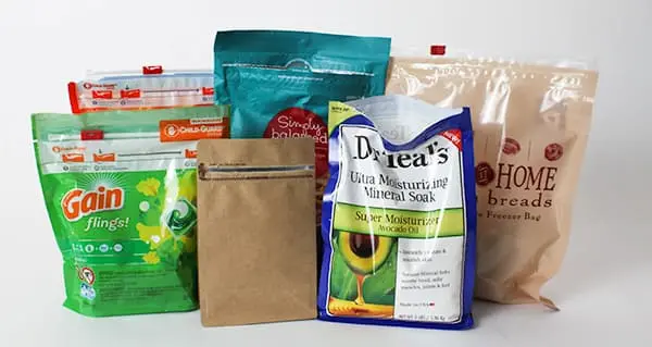 variety of zipseal pouches