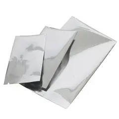 silver mylar finseal pouches with tear notch