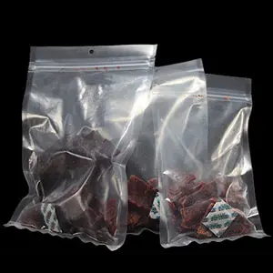 jerky in clear bags with O2 absorbing packets