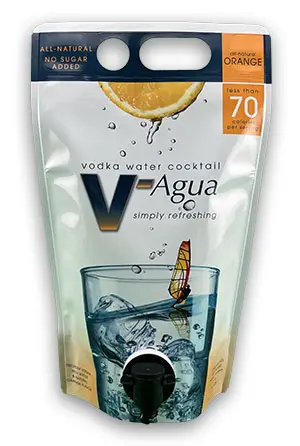 spirits in a spout pouch