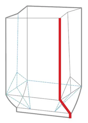 corner seal side gusset pouch