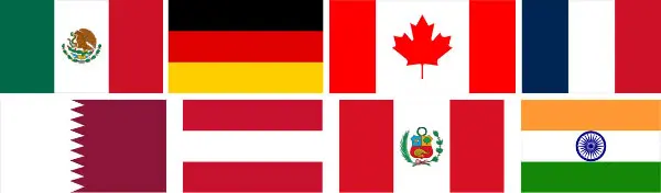 flags from around the world