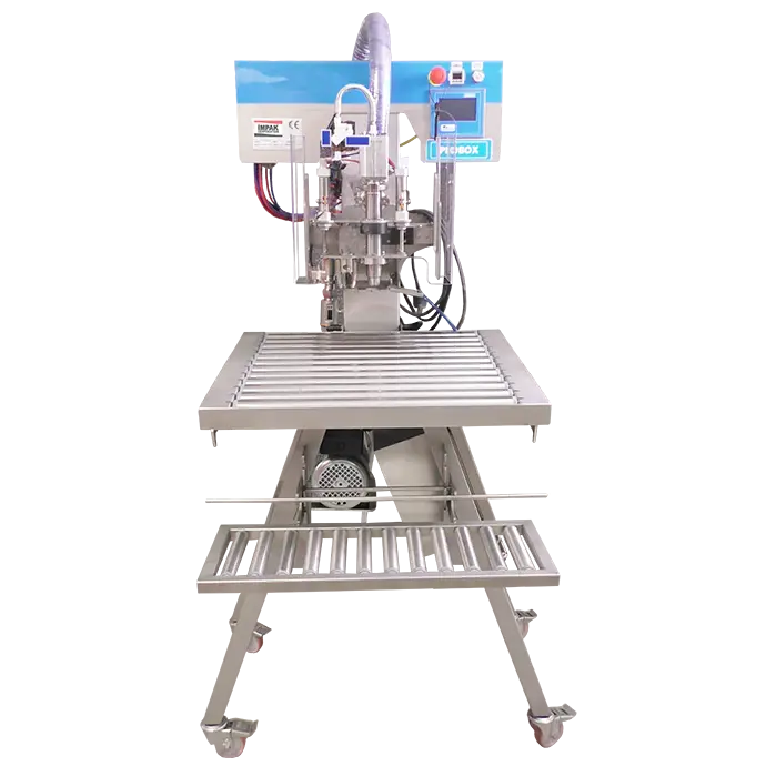 cartobol automated filler for barrel spoutpaks