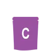 C size small stand pouch icon