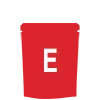 E size small stand pouch icon
