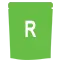 R Large sized stand pouch icon