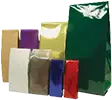 various color side gusset style coffee bags