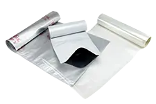 three types of mylar tubing rolls