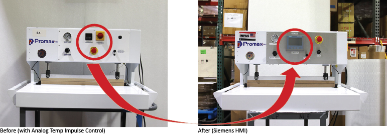 Promax impulse sealer retrofit