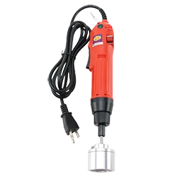 red electric hand capper for spoutpaks
