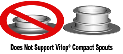 depiction of standard and compact vitop fitments that this machine only supports standard size