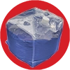 cropped circle of CubePAK large flexible film pouch with pour spout