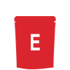 E size small stand pouch icon