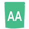 AA small sized stand pouch icon