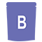 B sized stand pouch icon
