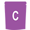 C sized stand pouch icon