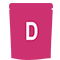 D sized stand pouch icon
