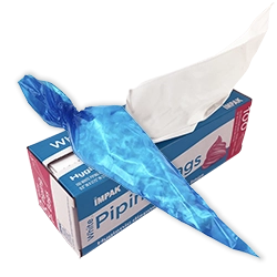 IMPAK cone piping bags and dispenser box