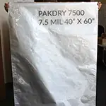 PAKDRy7500 custom size pouch 40 x 60 custom ilitary spec high barrier 40 x 60 in