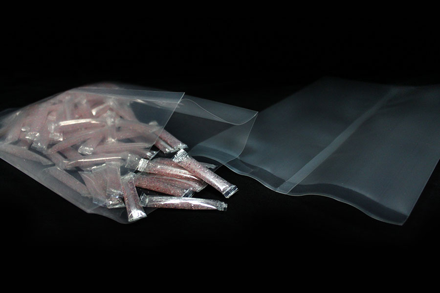 6.25" x 9.25" OD Transparent fin seal Vacuum Pouch - V45R0625FS0925