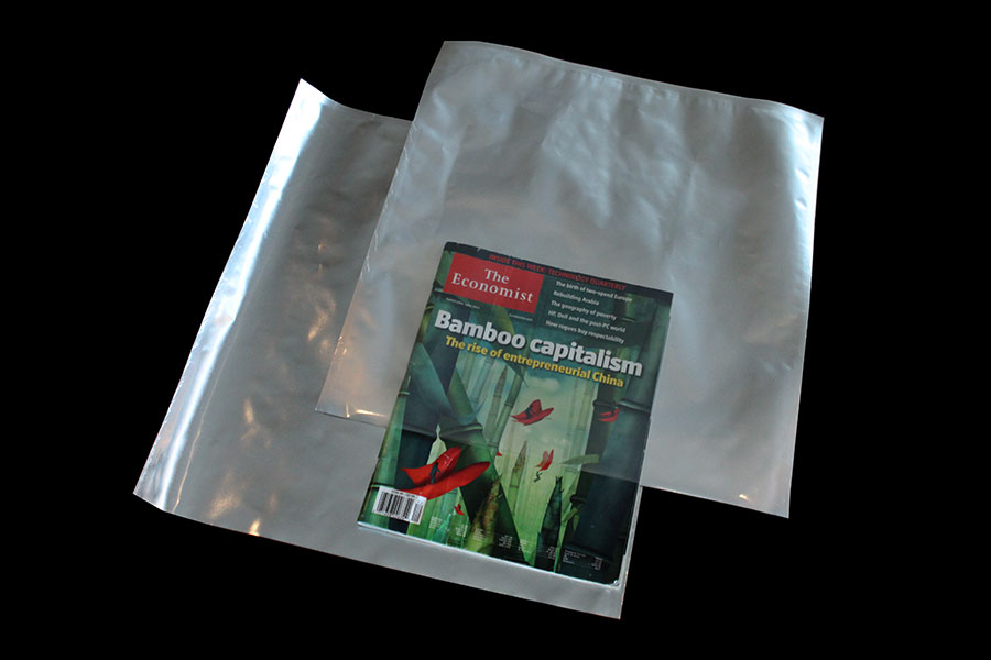 15.25" x 16.5" Silver 3-Side Seal Pouch - VST152516560
