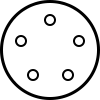 graphic representation of a coffee bag valve as included option