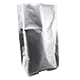 11 x 4.875 x 23.25 silver valve side gusset pouch standing