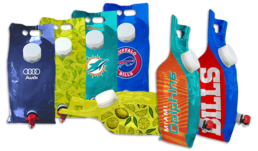 personalized stand pouches for gameday or your next event