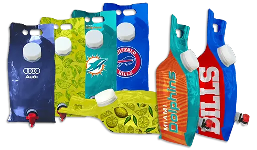 personalized stand pouches for gameday or your next event