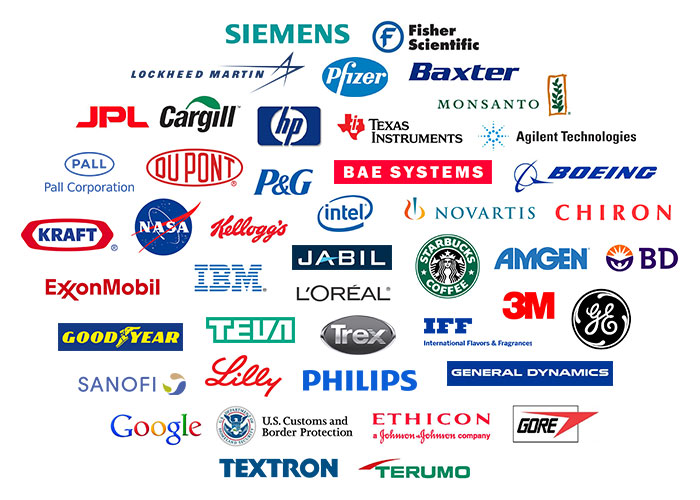 logos of companies IMPAK works with