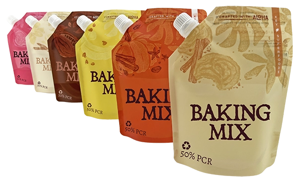 Custom printed side spout bags