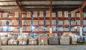 warehouse full of product