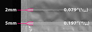 seal width comparison between impulse sealers