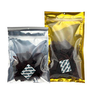 Jerky packaged with absorbers vista bags with jerky and oxygen scavengers