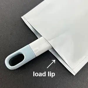 pouches with load lip