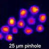 microscopic image of pinholes