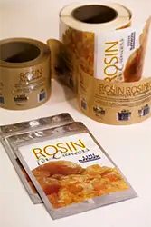rosin bag with labels