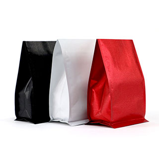 shimmerflex pouches in black white and red