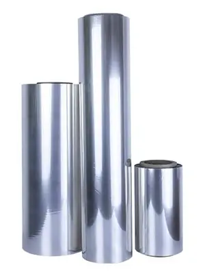rolls of vacuum metalized polyethylene