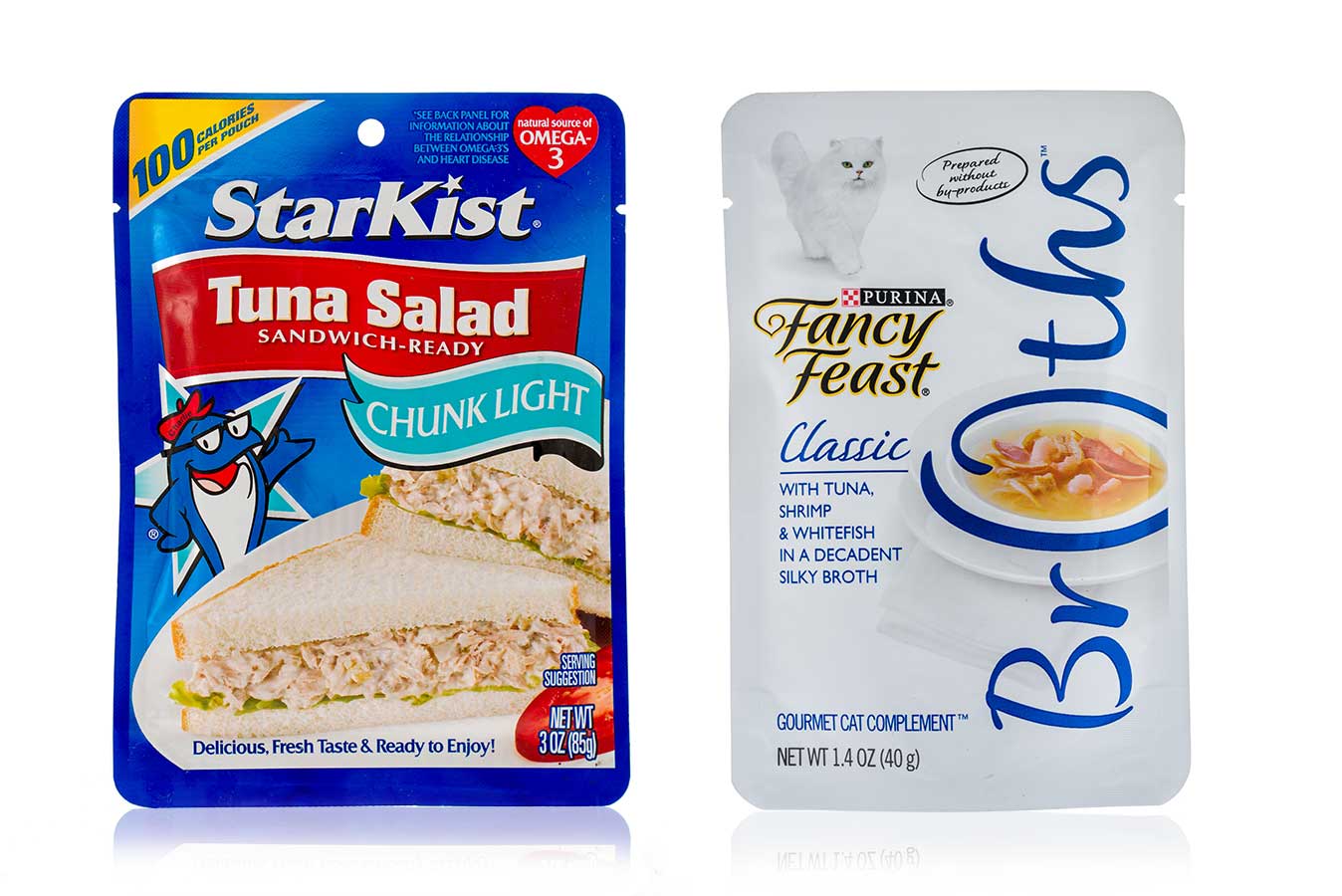 starkist and fancy feast retort pouches